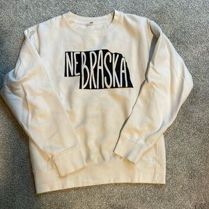 White Nebraska hoodie